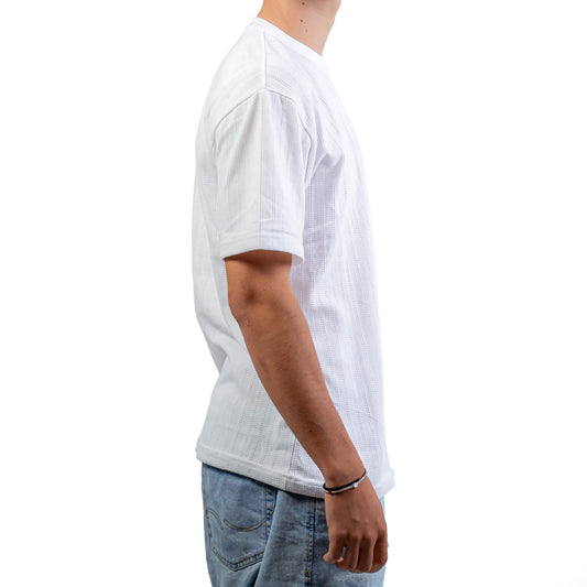 t-shirt ajouré blanc