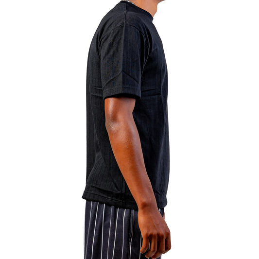 T-shirt ajouré noir