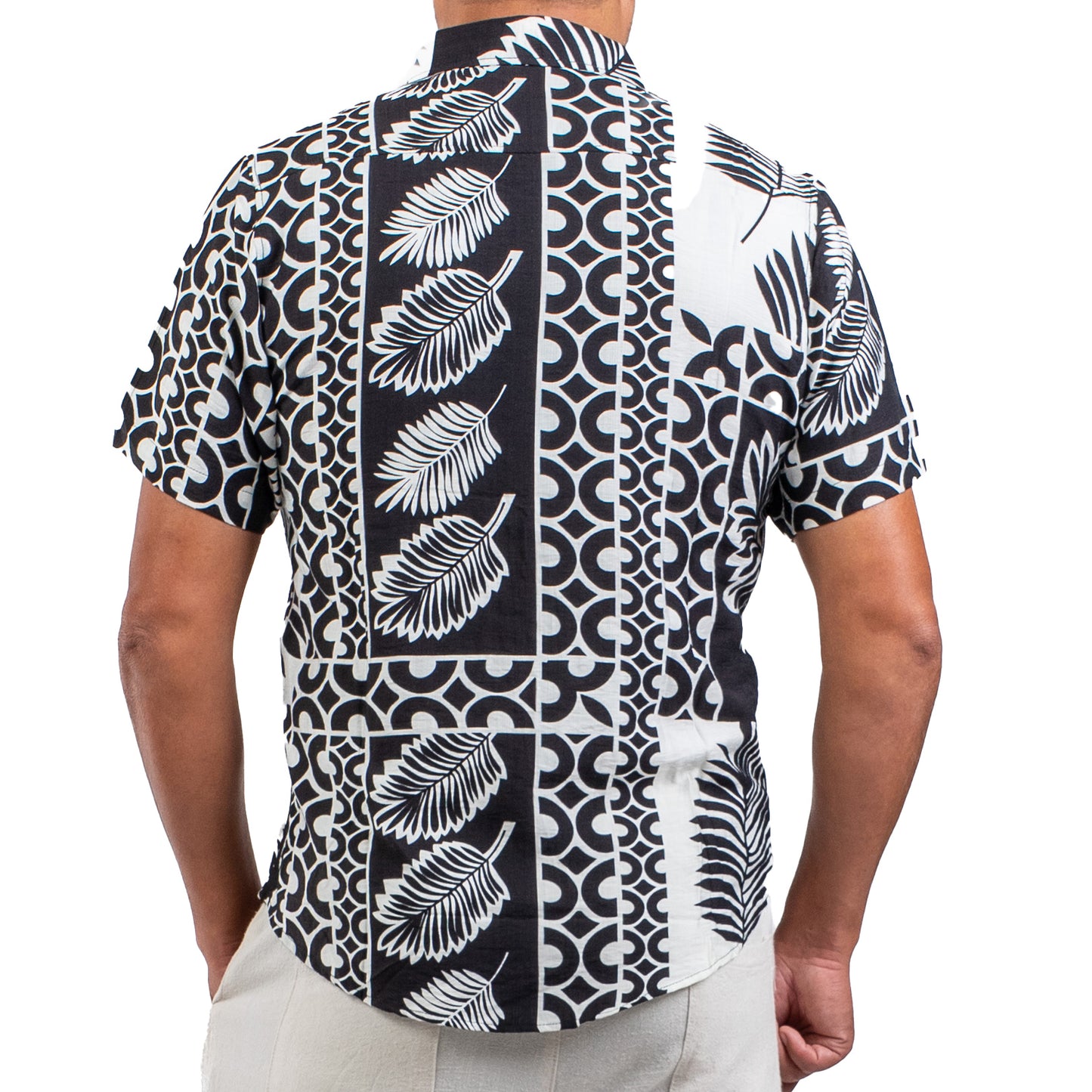 Chemise fleurie noir