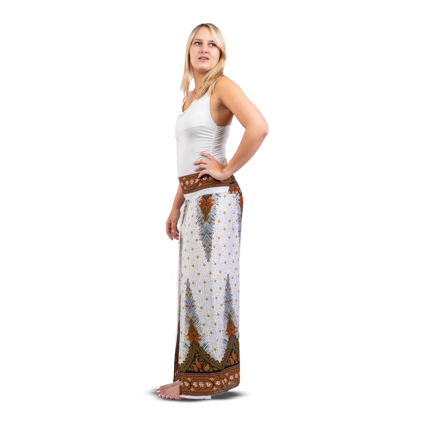 Pantalon jupe blanc