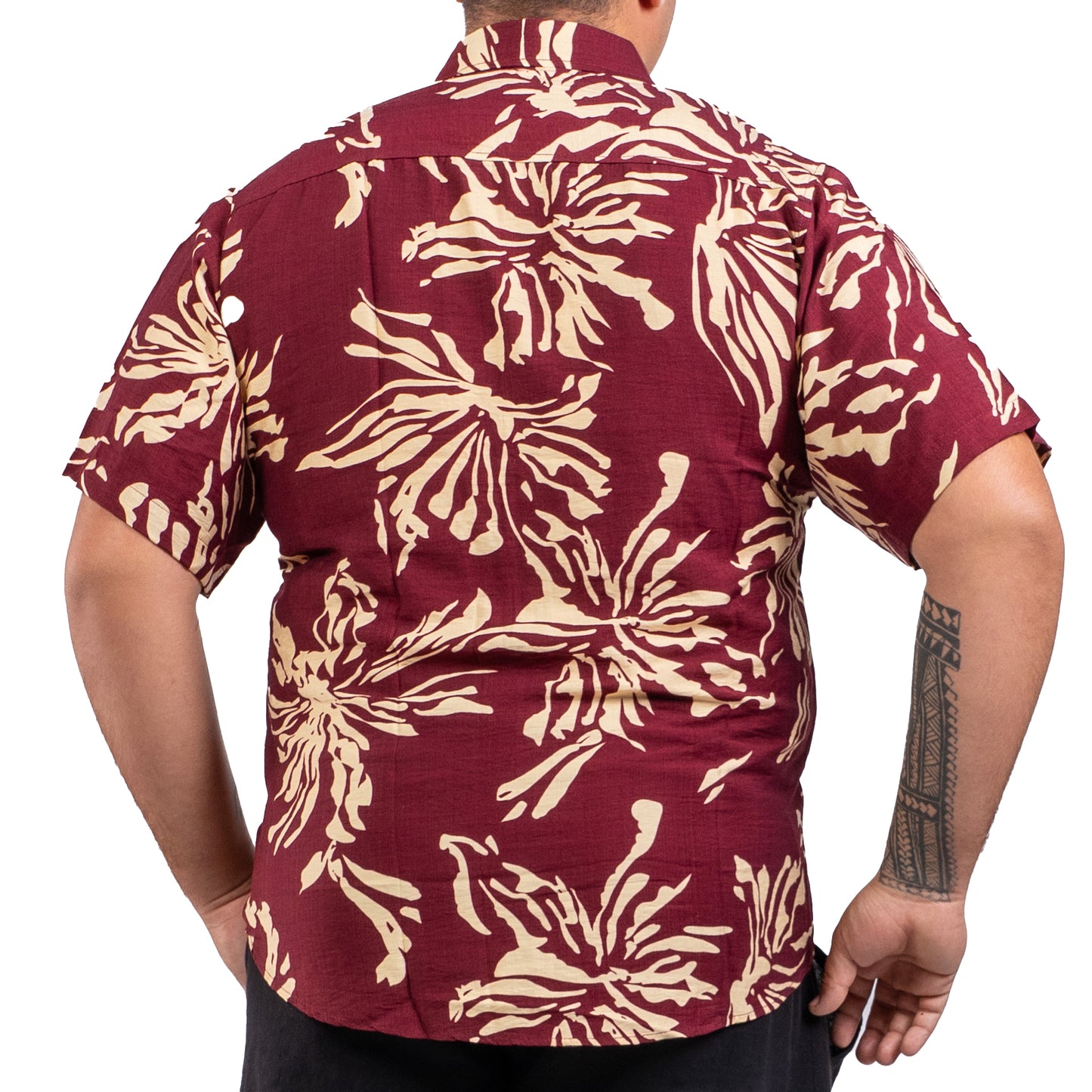 Chemise à motif floral exotique