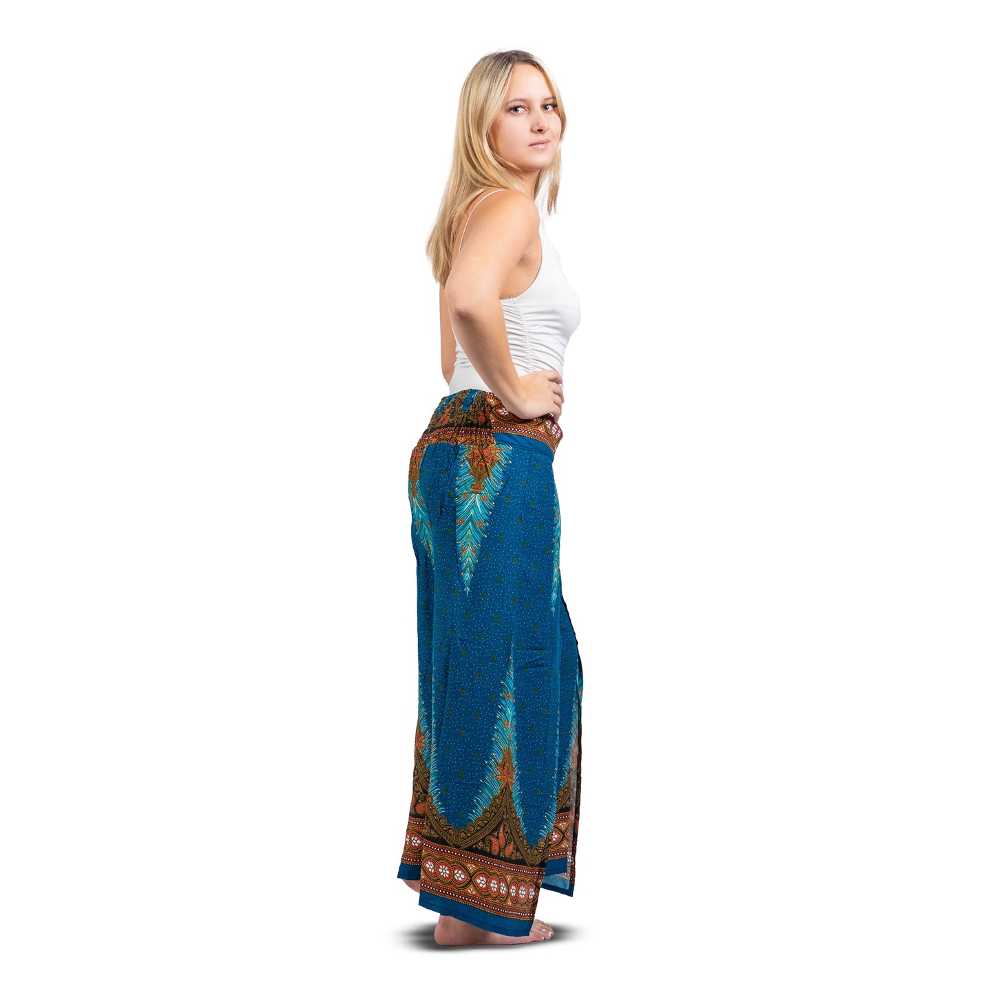 Pantalon jupe bleu
