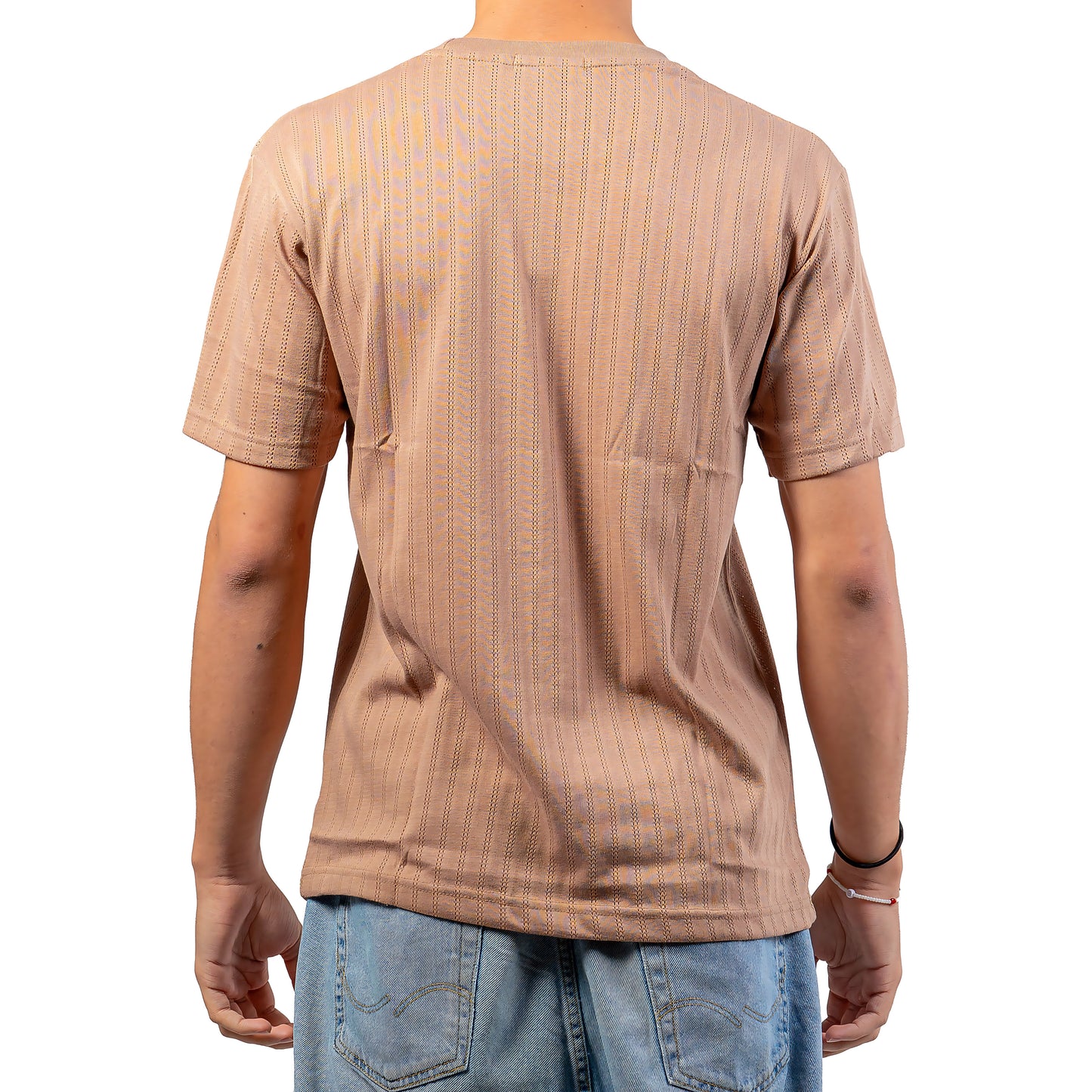 T-shirt ajouré marron