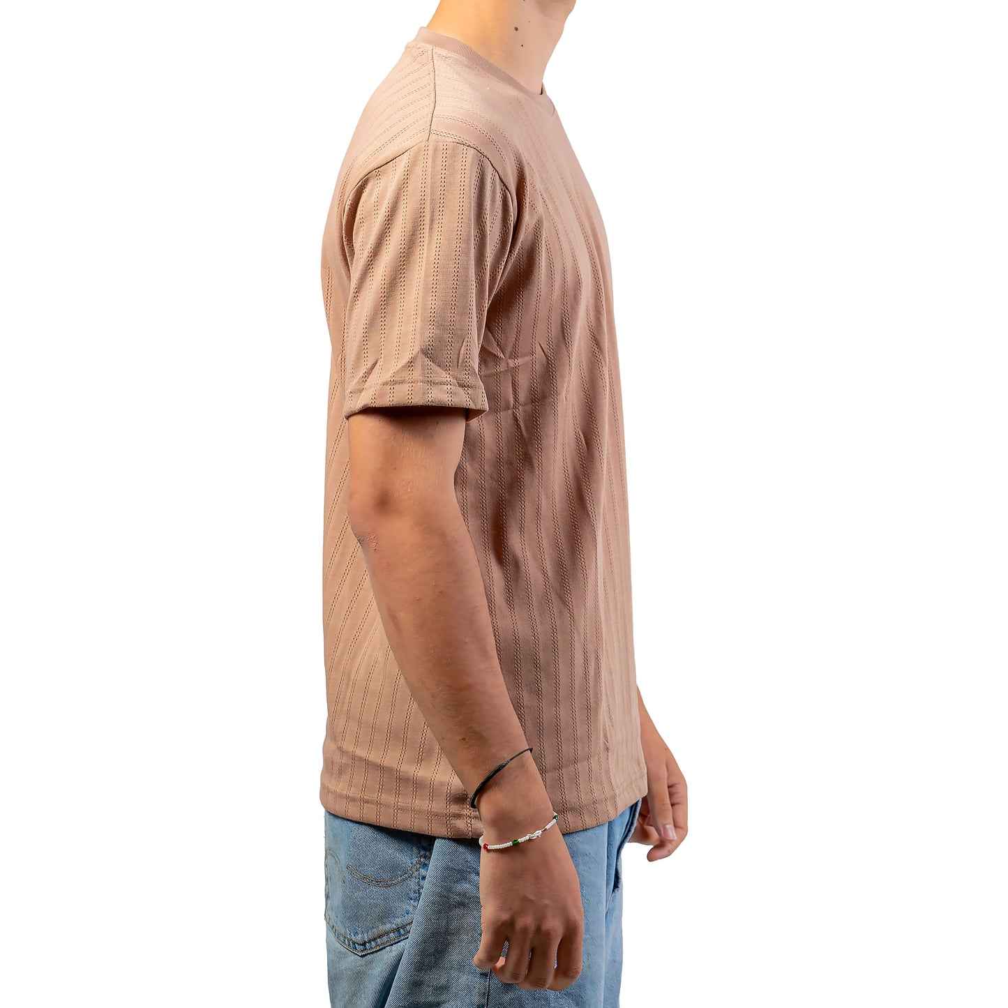 T-shirt ajouré marron