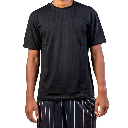 T-shirt ajouré noir